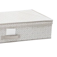 Simplify Gray Boho Under the Bed Storage Box