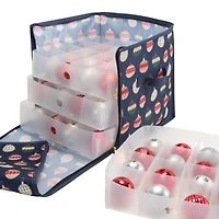 Laura Ashley 64ct. Stackable Christmas Ornament Storage Box