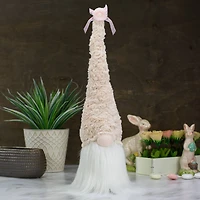 21.5" Pink & White Easter Gnome Head Décor
