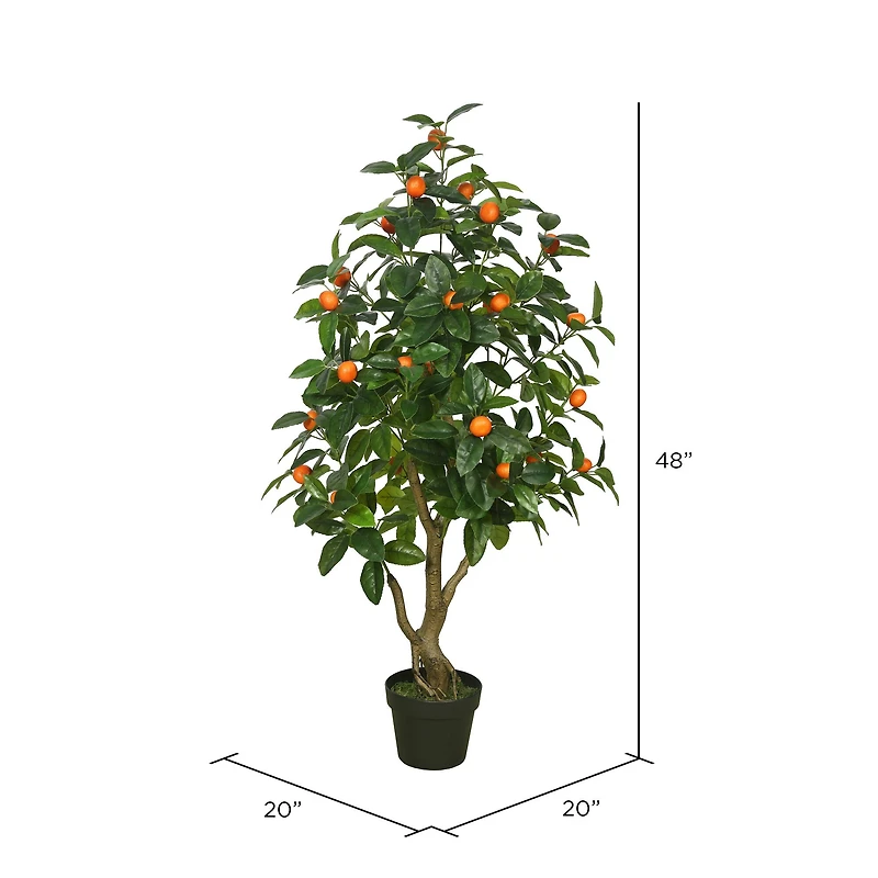 4ft. Potted Artificial Orange Tree