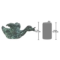 Design Toscano Lindell Pond Bronze Ducks Spitting Sliding Duck Garden Statue
