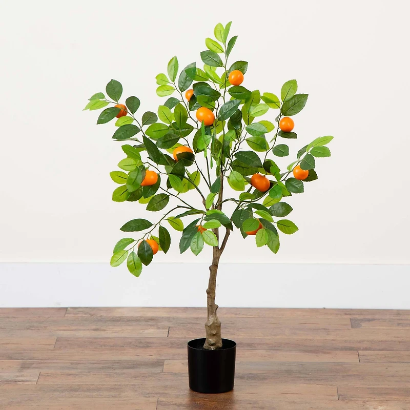 3ft. Potted Artificial Tangerine Tree