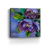 Purple Florals Canvas Giclee