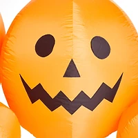 Glitzhome® 8ft. Lighted Inflatable Jack-O-Lantern Pumpkins Décor