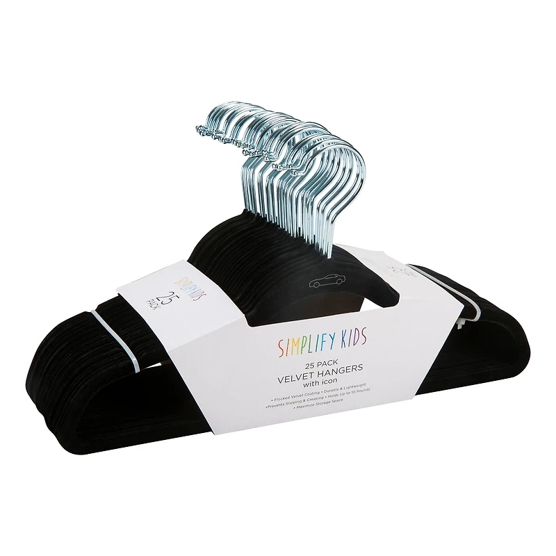 Simplify Kids Velvet Hangers