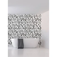 Katie Hunt Black Bold Brush Strokes Wall Mural