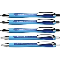 Schneider® Blue Slider Rave Retractable Ballpoint Pen, 5ct.