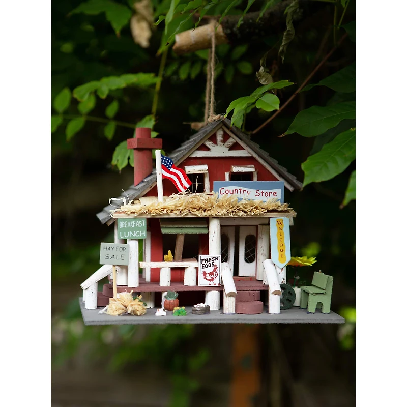 10.25" Rustic Country Store Birdhouse