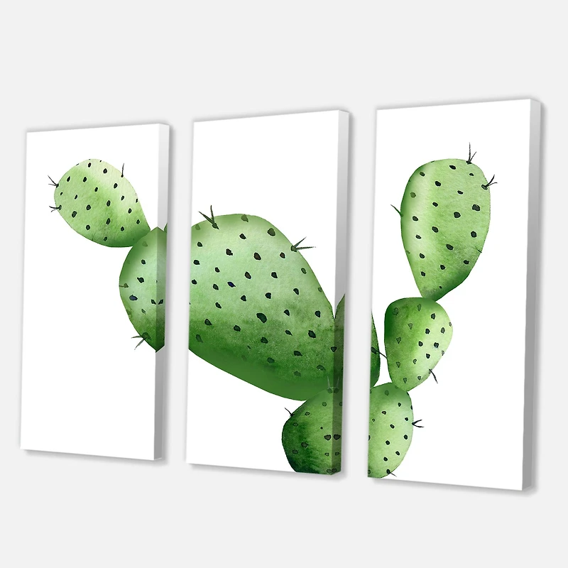 Designart - Green Southwestern Cactus