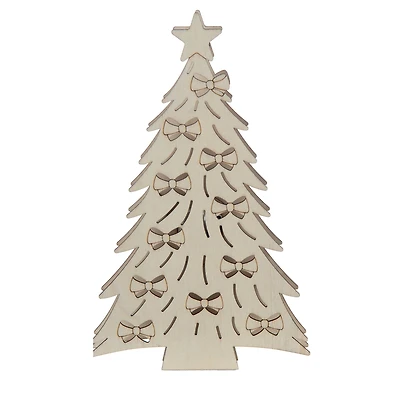 8.75" DIY Christmas Tree LED Wood Décor by Make Market®
