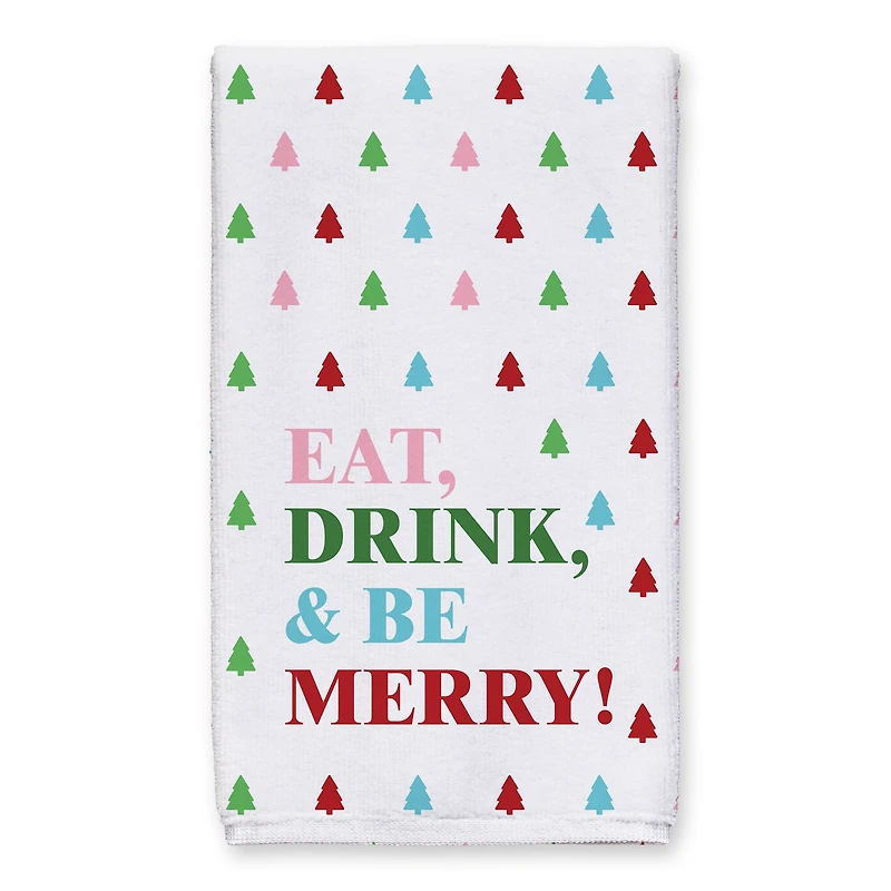 Eat Drink and Be Merry Tea Towels - Set of 2