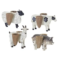 Farm Animal Figurine Set, 4.25" & 5.75"