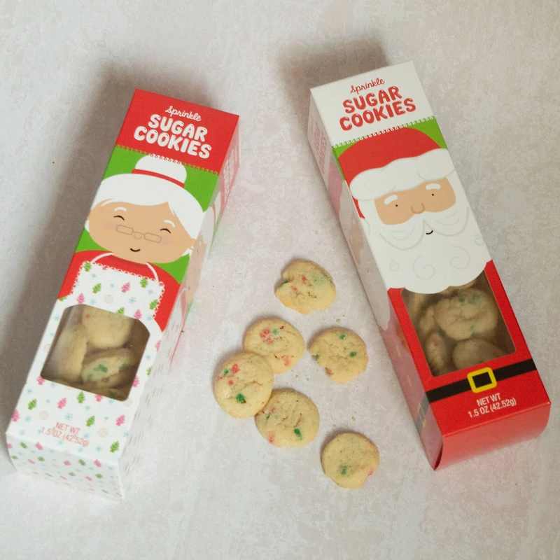 Assorted Holiday Character Sprinkle Sugar Cookies Stocking Stuffer, 1pc.