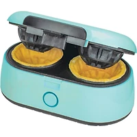 Brentwood Blue Double Waffle Bowl Maker
