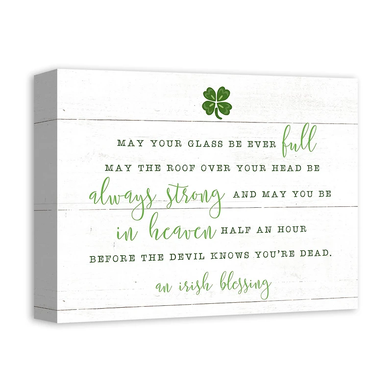 Irish Blessings Quote Canvas 11" x 14" Canvas Wall Art