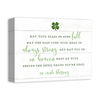 Irish Blessings Quote Canvas 11" x 14" Canvas Wall Art