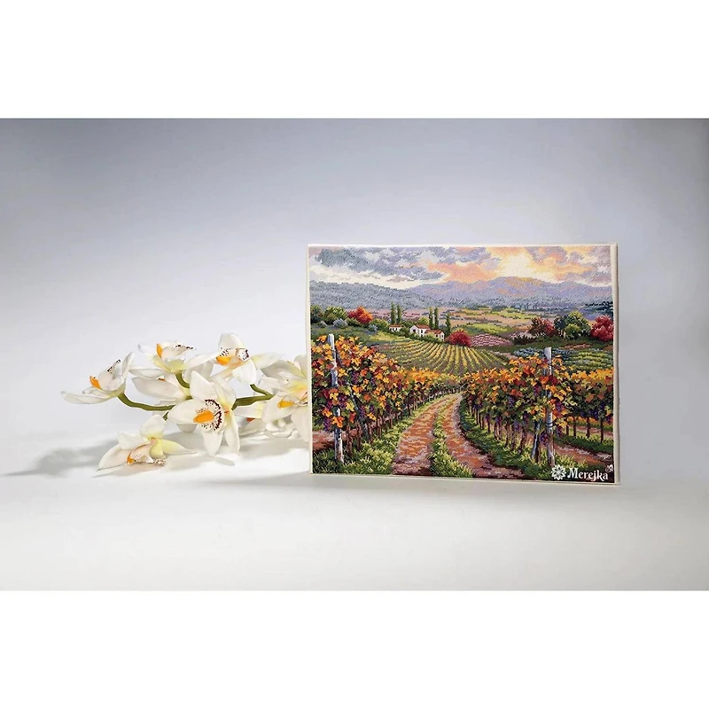 Merejka Vineyard Hill Counted Cross Stitch Kit