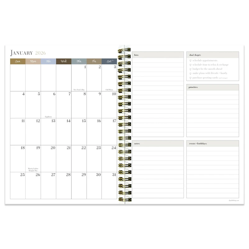 TF Publishing 2025-2026 Simply French Blue Medium Weekly/Monthly Planner