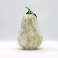 Warm White LED Cream Glass Gourd by Ashland®