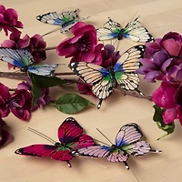 8 Packs: 6 ct. (48 total) 4.5" Blue & Purple Feather Butterflies by Ashland®
