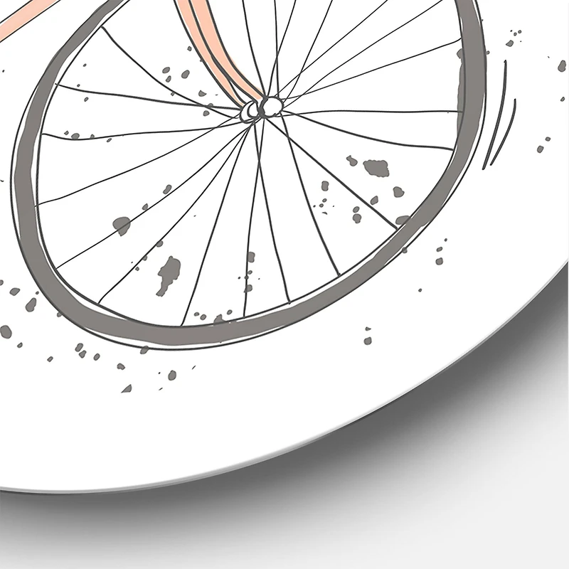 Designart - Hipster Man On A Bicycle