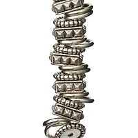 Sterling Silver-Plated Metal & Acrylic Mixed Beads, 10mm by Bead Landing™