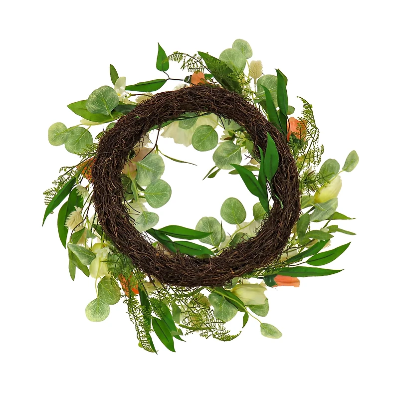 22" Tulip, Poppy, & Buttercup Wreath