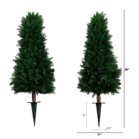3ft. UV Resistant Cedar Plant Set with Integrated Ground Stake