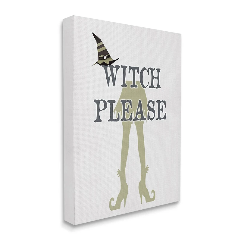 Stupell Industries Witch Please Funny Phrase Canvas Wall Art