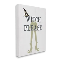 Stupell Industries Witch Please Funny Phrase Canvas Wall Art