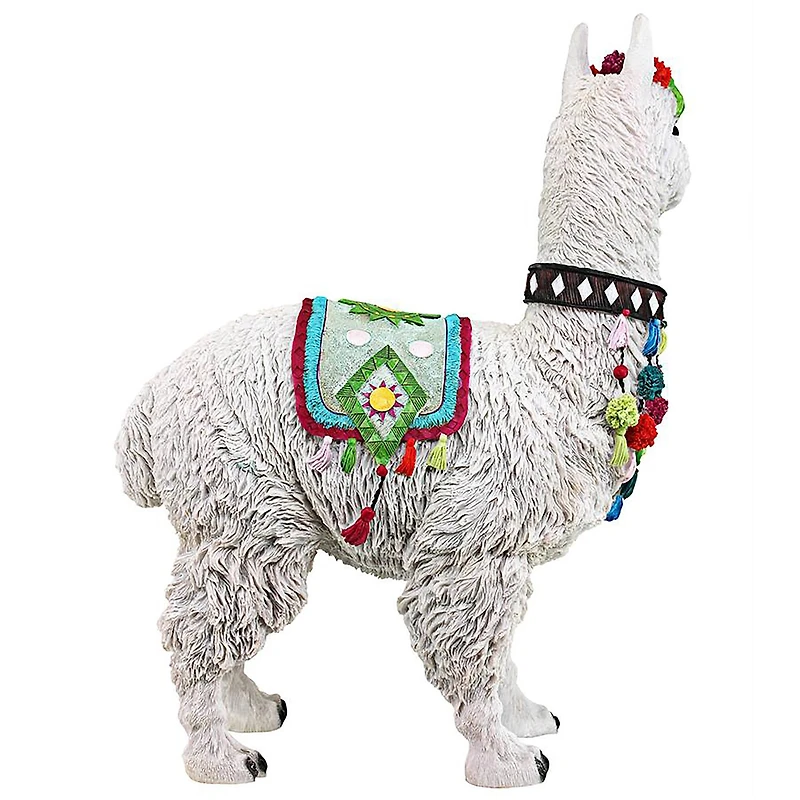 Design Toscano 14" Andes Alpaca of Rainbow Mountain Statue