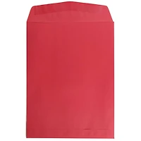 JAM Paper 9" x 12" Brite Hue Christmas Red Open End Catalog Envelopes