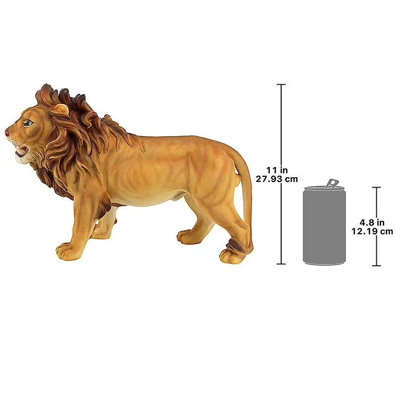 Design Toscano 16.5" Panthera Lion King Garden Statue