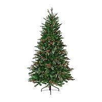 7.5ft. Pre-Lit Real Touch™ Mixed Noble Spruce Artificial Christmas Tree, Clear Lights