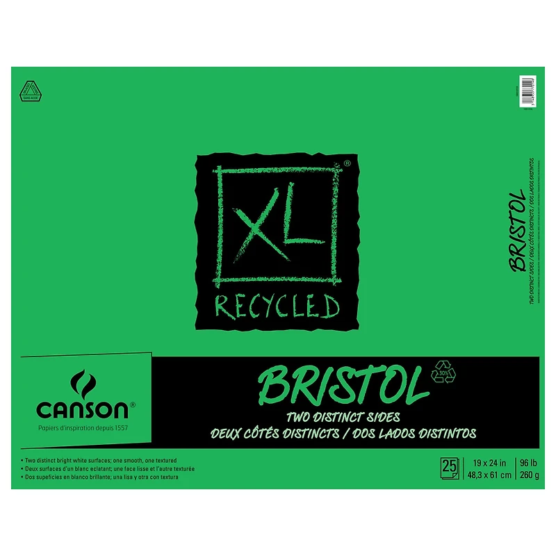 6 Pack: Canson® XL® Recycled Bristol Pad, 19" x 24"