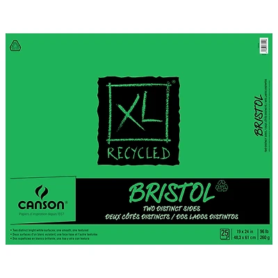 6 Pack: Canson® XL® Recycled Bristol Pad, 19" x 24"