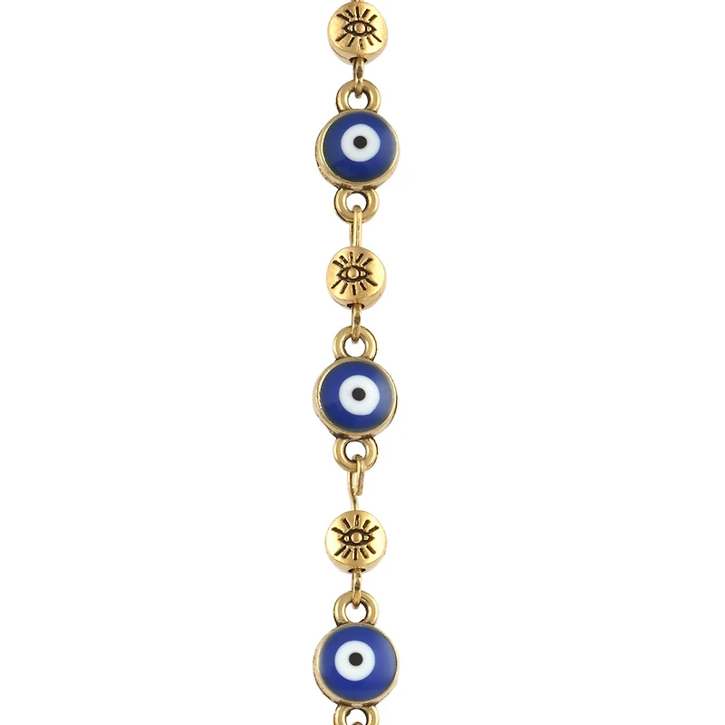Antique Gold Metal Evil Eye Beads by Bead Landing™