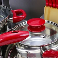 MegaChef Red Cookware Combo 22 Piece Set