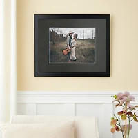 Black Gallery Wall Frame with Black Double Mat by Studio Décor®