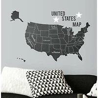RoomMates United States Chalk Map Peel & Stick Giant Decals
