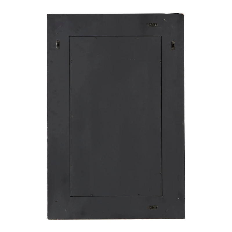 36" Cream & Aqua Coastal Mother Of Pearl Wall Mirror