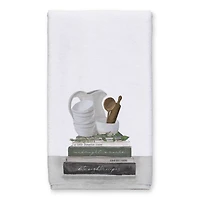 Cookbook Stack Bowls 16" x 25" Towel Set