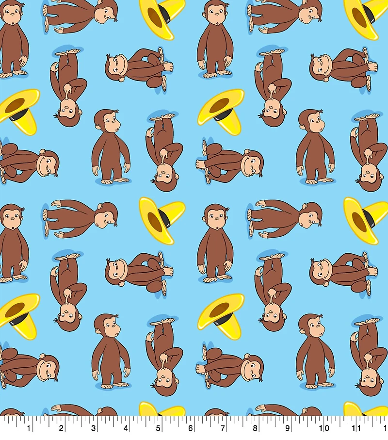 Universal Studios™ Curious George Cotton Fabric
