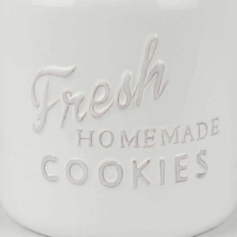DII® 9" Red & White Ceramic Cookie Jar