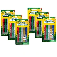 Crayola® Bold Washable Glitter Glue, 6 Packs of 5