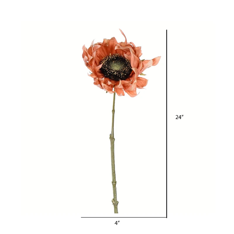 Orange Sunflower Stem, 4ct.