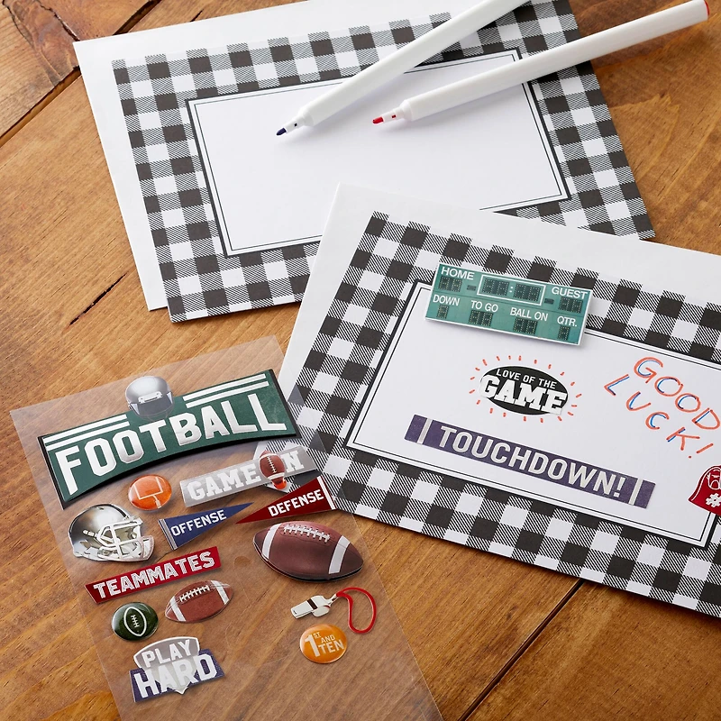 Football Icons Dimensional Stickers by Recollections™