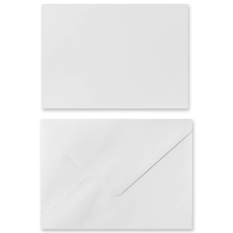 Packs: ct. ( total) 5" x 7" Flat Cards & Envelopes by Recollections