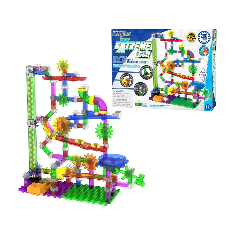 Techno Gears Marble Mania - Extreme Glo: 200+ Pcs