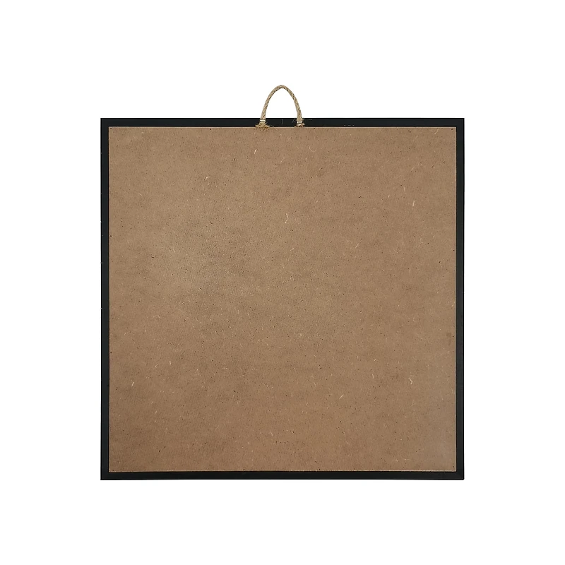 12" x 12" White Plaque with Black Wood Frame by Make Market®